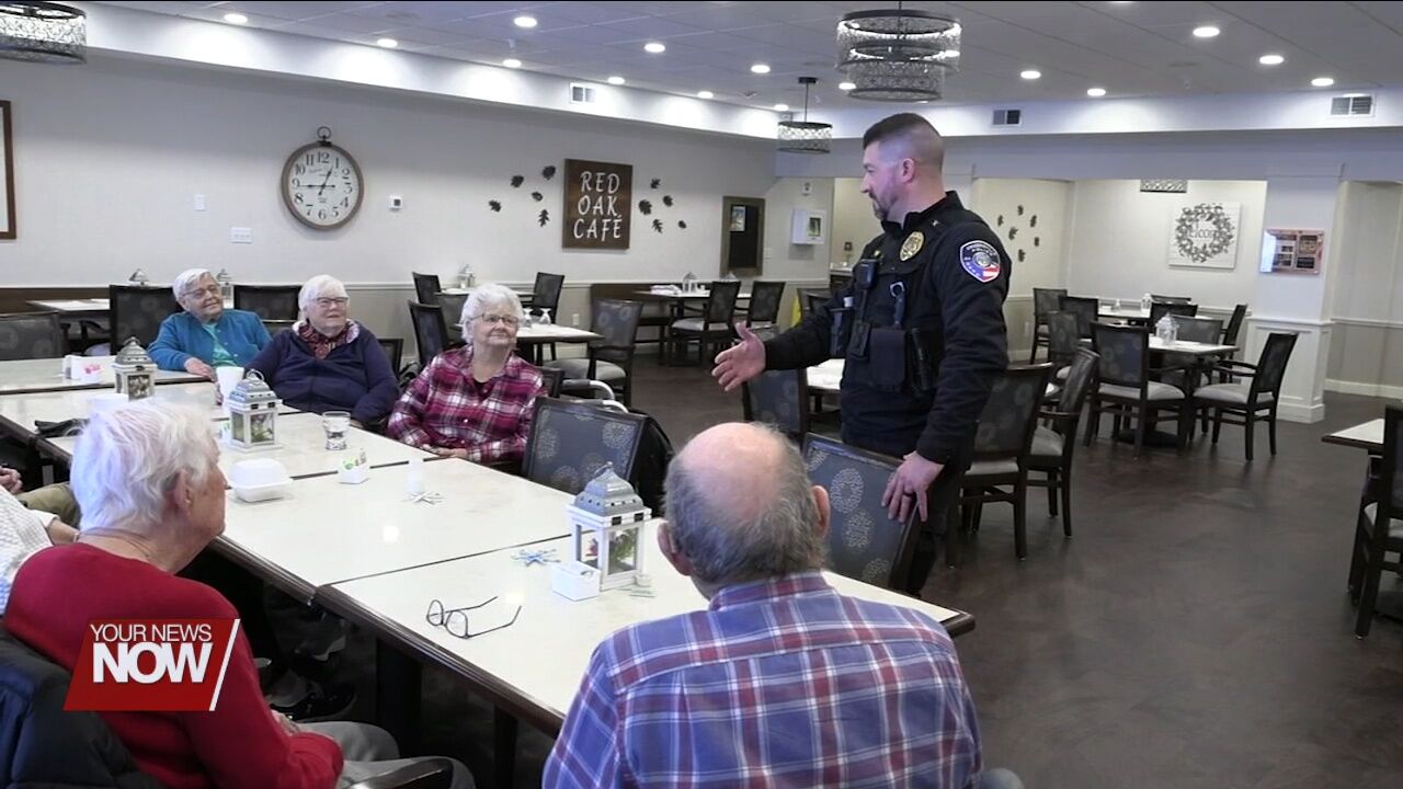 Cridersville chief of police visits with senior community